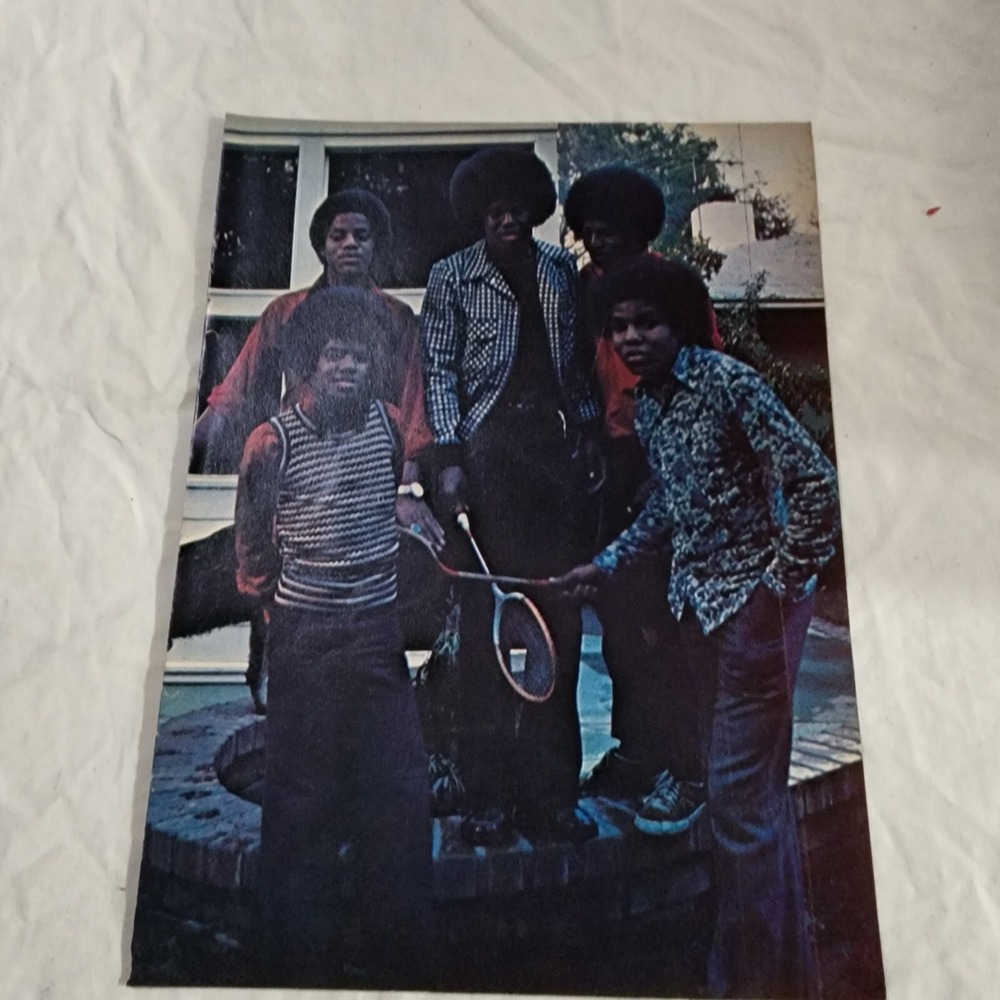 Jackson 5 Michael Tito Jermaine Jackie Marlon pinup clipping vintage 1970s 8x10
